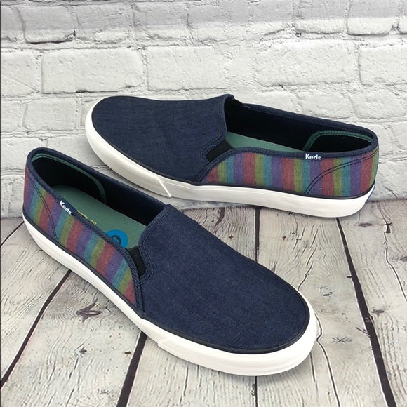 keds denim slip ons